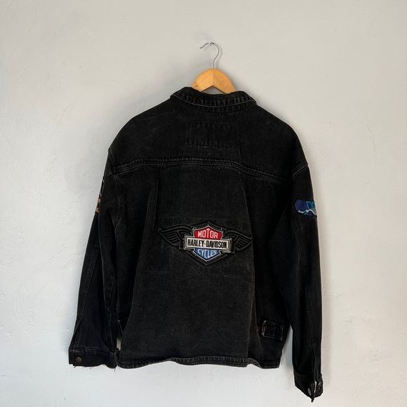 Vintage Harley Davidson Denim Jacket - Picture 3 of 5